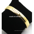 Moda de aço inoxidável elástico de ouro Cuff Claw cadeia Pulseira Fábrica